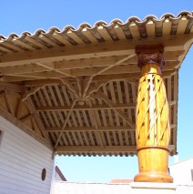 Terrasse couverte en bois